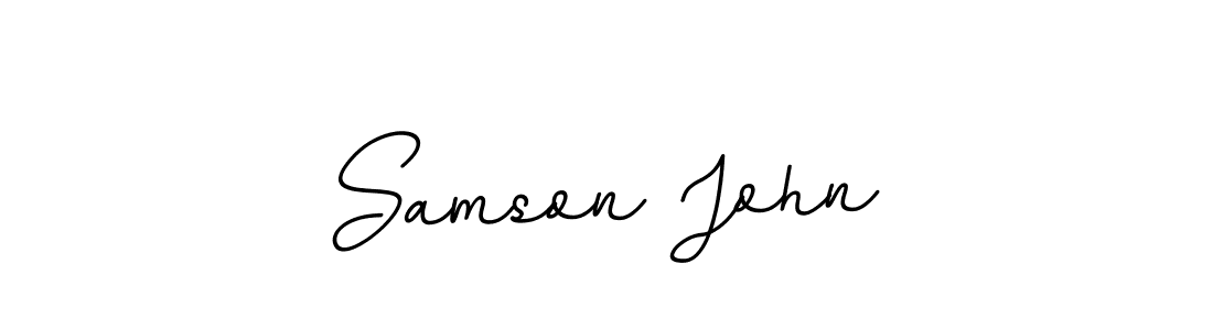 if you are searching for the best signature style for your name Samson John. so please give up your signature search. here we have designed multiple signature styles  using BallpointsItalic-DORy9. Samson John signature style 11 images and pictures png
