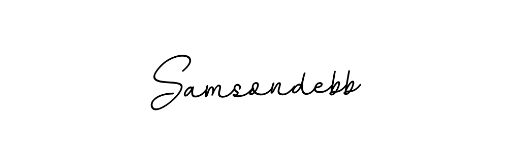 The best way (BallpointsItalic-DORy9) to make a short signature is to pick only two or three words in your name. The name Samsondebb include a total of six letters. For converting this name. Samsondebb signature style 11 images and pictures png