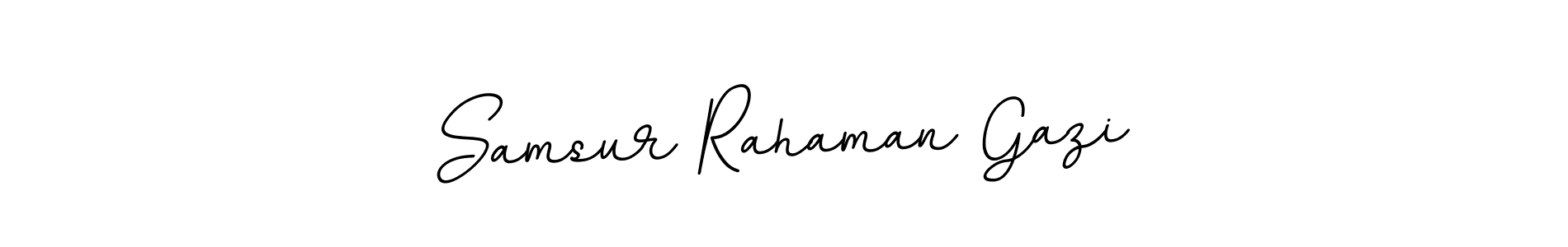 This is the best signature style for the Samsur Rahaman Gazi name. Also you like these signature font (BallpointsItalic-DORy9). Mix name signature. Samsur Rahaman Gazi signature style 11 images and pictures png