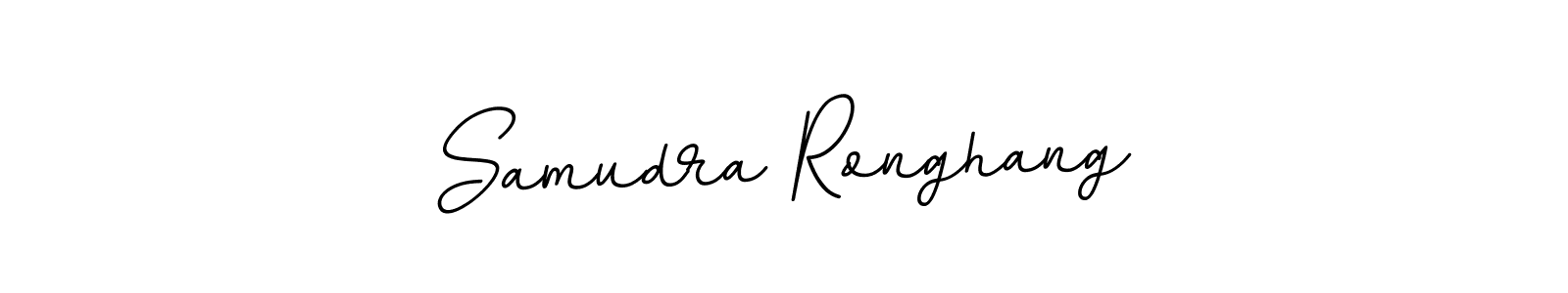 How to make Samudra Ronghang name signature. Use BallpointsItalic-DORy9 style for creating short signs online. This is the latest handwritten sign. Samudra Ronghang signature style 11 images and pictures png