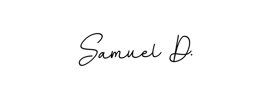 Design your own signature with our free online signature maker. With this signature software, you can create a handwritten (BallpointsItalic-DORy9) signature for name Samuel D.. Samuel D. signature style 11 images and pictures png