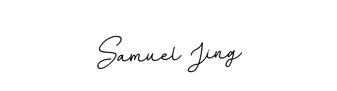 The best way (BallpointsItalic-DORy9) to make a short signature is to pick only two or three words in your name. The name Samuel Jing include a total of six letters. For converting this name. Samuel Jing signature style 11 images and pictures png