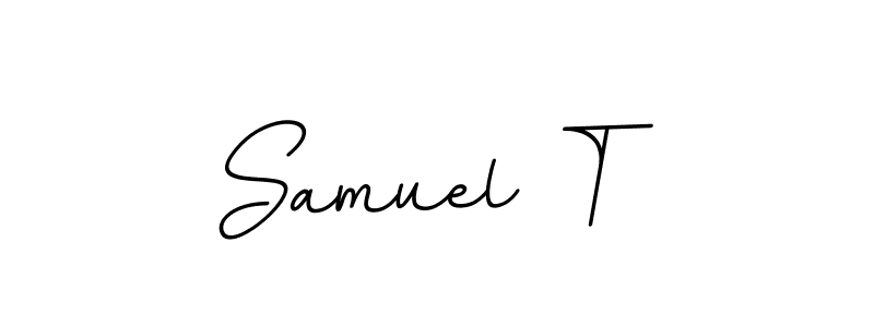 It looks lik you need a new signature style for name Samuel T. Design unique handwritten (BallpointsItalic-DORy9) signature with our free signature maker in just a few clicks. Samuel T signature style 11 images and pictures png
