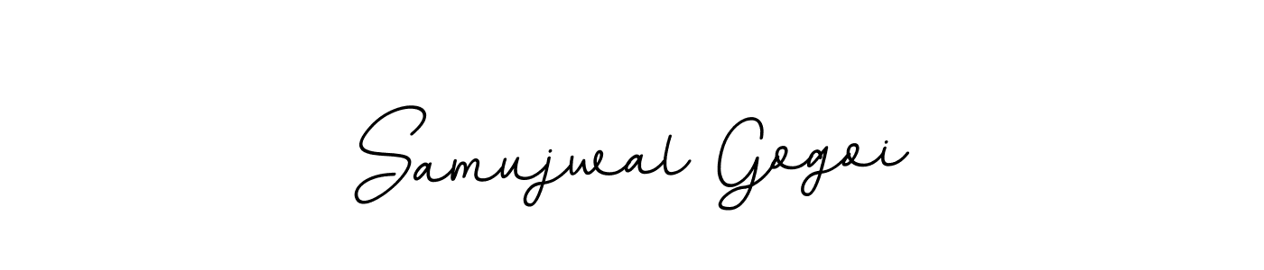 How to make Samujwal Gogoi signature? BallpointsItalic-DORy9 is a professional autograph style. Create handwritten signature for Samujwal Gogoi name. Samujwal Gogoi signature style 11 images and pictures png