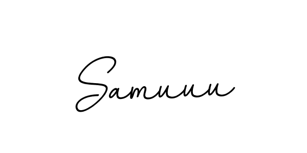 Design your own signature with our free online signature maker. With this signature software, you can create a handwritten (BallpointsItalic-DORy9) signature for name Samuuu. Samuuu signature style 11 images and pictures png