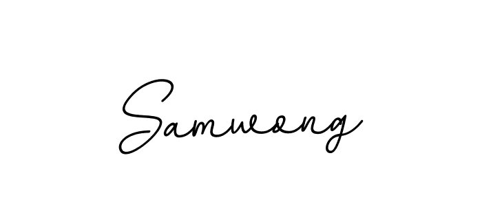 Similarly BallpointsItalic-DORy9 is the best handwritten signature design. Signature creator online .You can use it as an online autograph creator for name Samwong. Samwong signature style 11 images and pictures png