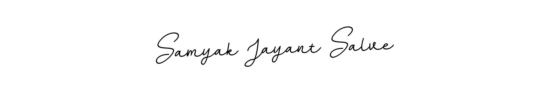 This is the best signature style for the Samyak Jayant Salve name. Also you like these signature font (BallpointsItalic-DORy9). Mix name signature. Samyak Jayant Salve signature style 11 images and pictures png