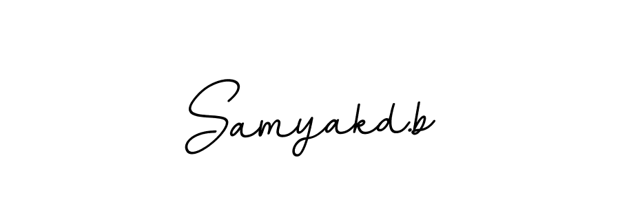 Samyakd.b stylish signature style. Best Handwritten Sign (BallpointsItalic-DORy9) for my name. Handwritten Signature Collection Ideas for my name Samyakd.b. Samyakd.b signature style 11 images and pictures png