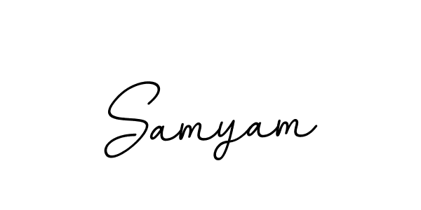 How to make Samyam name signature. Use BallpointsItalic-DORy9 style for creating short signs online. This is the latest handwritten sign. Samyam signature style 11 images and pictures png