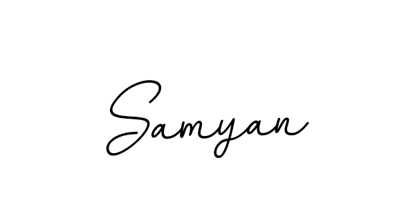 Make a beautiful signature design for name Samyan. With this signature (BallpointsItalic-DORy9) style, you can create a handwritten signature for free. Samyan signature style 11 images and pictures png