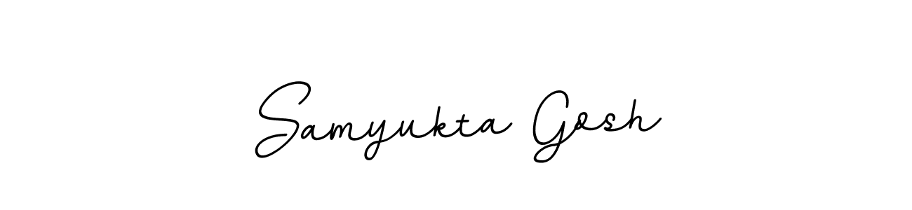 Design your own signature with our free online signature maker. With this signature software, you can create a handwritten (BallpointsItalic-DORy9) signature for name Samyukta Gosh. Samyukta Gosh signature style 11 images and pictures png
