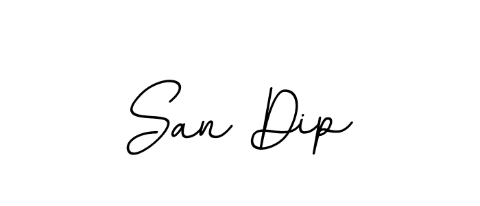 Similarly BallpointsItalic-DORy9 is the best handwritten signature design. Signature creator online .You can use it as an online autograph creator for name San Dip. San Dip signature style 11 images and pictures png