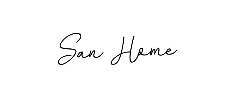 Make a beautiful signature design for name San Home. With this signature (BallpointsItalic-DORy9) style, you can create a handwritten signature for free. San Home signature style 11 images and pictures png