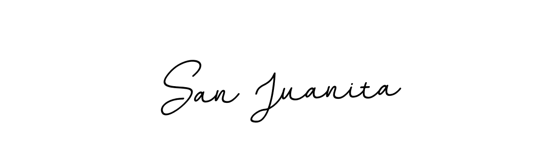 The best way (BallpointsItalic-DORy9) to make a short signature is to pick only two or three words in your name. The name San Juanita include a total of six letters. For converting this name. San Juanita signature style 11 images and pictures png