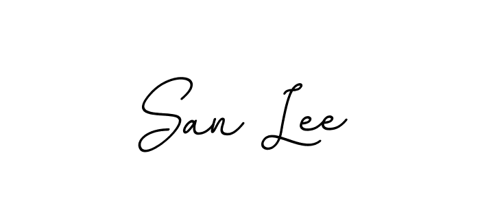 This is the best signature style for the San Lee name. Also you like these signature font (BallpointsItalic-DORy9). Mix name signature. San Lee signature style 11 images and pictures png