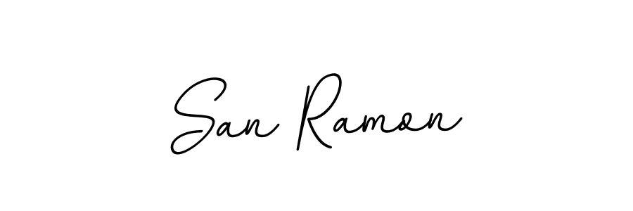 This is the best signature style for the San Ramon name. Also you like these signature font (BallpointsItalic-DORy9). Mix name signature. San Ramon signature style 11 images and pictures png