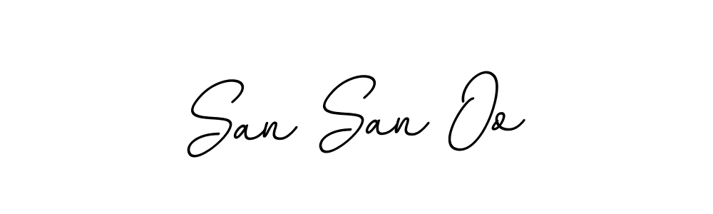 How to make San San Oo signature? BallpointsItalic-DORy9 is a professional autograph style. Create handwritten signature for San San Oo name. San San Oo signature style 11 images and pictures png
