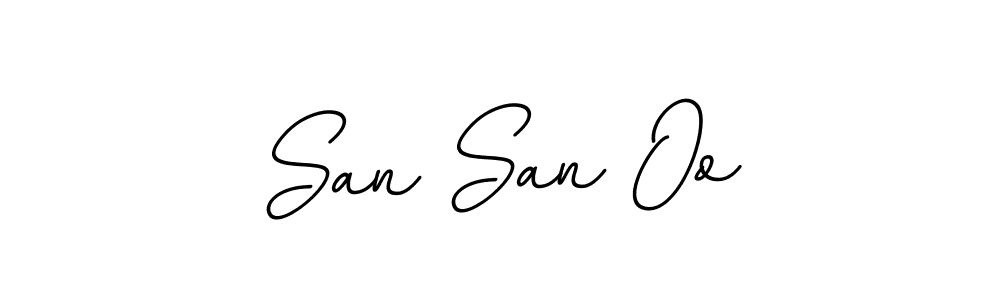 How to make San San Oo signature? BallpointsItalic-DORy9 is a professional autograph style. Create handwritten signature for San San Oo name. San San Oo signature style 11 images and pictures png