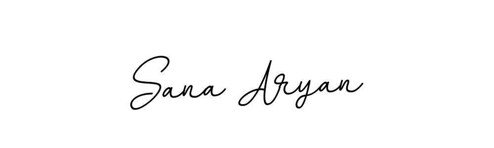 if you are searching for the best signature style for your name Sana Aryan. so please give up your signature search. here we have designed multiple signature styles  using BallpointsItalic-DORy9. Sana Aryan signature style 11 images and pictures png