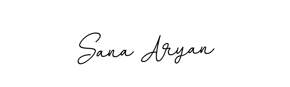 if you are searching for the best signature style for your name Sana Aryan. so please give up your signature search. here we have designed multiple signature styles  using BallpointsItalic-DORy9. Sana Aryan signature style 11 images and pictures png