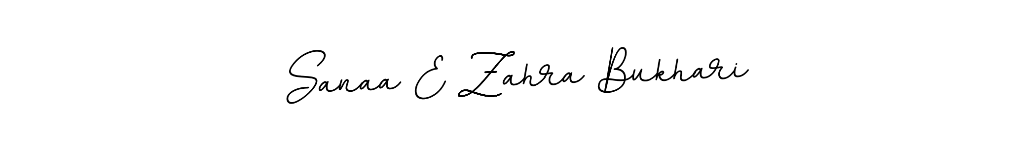 Use a signature maker to create a handwritten signature online. With this signature software, you can design (BallpointsItalic-DORy9) your own signature for name Sanaa E Zahra Bukhari. Sanaa E Zahra Bukhari signature style 11 images and pictures png