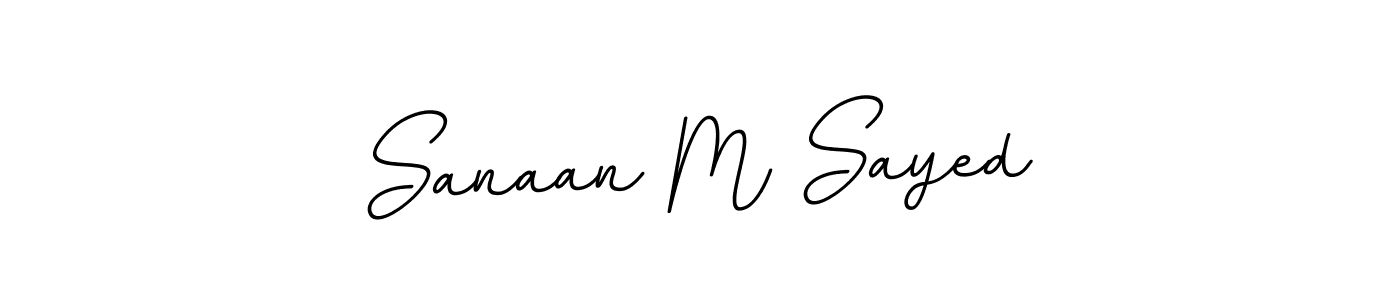 Use a signature maker to create a handwritten signature online. With this signature software, you can design (BallpointsItalic-DORy9) your own signature for name Sanaan M Sayed. Sanaan M Sayed signature style 11 images and pictures png