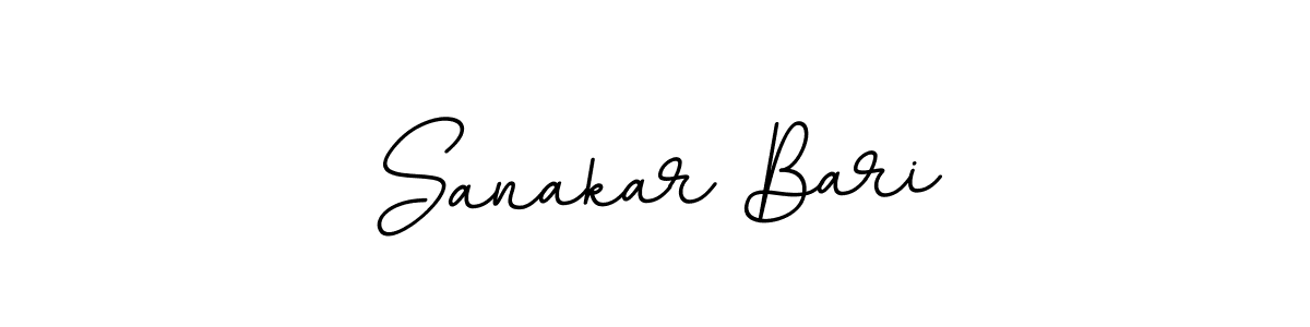 Design your own signature with our free online signature maker. With this signature software, you can create a handwritten (BallpointsItalic-DORy9) signature for name Sanakar Bari. Sanakar Bari signature style 11 images and pictures png
