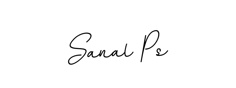 Design your own signature with our free online signature maker. With this signature software, you can create a handwritten (BallpointsItalic-DORy9) signature for name Sanal Ps. Sanal Ps signature style 11 images and pictures png