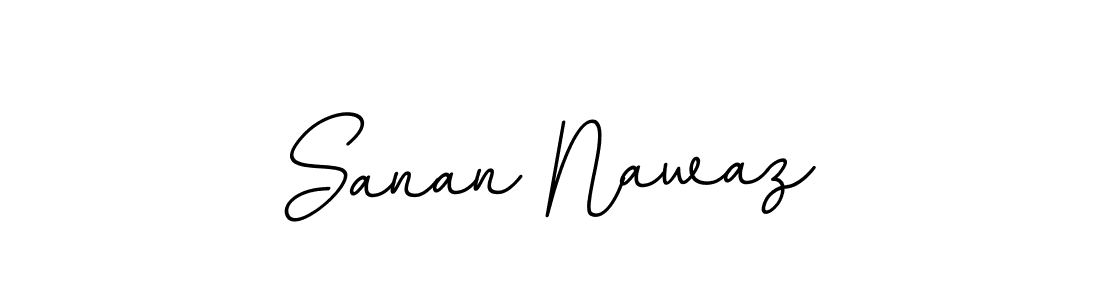 Make a beautiful signature design for name Sanan Nawaz. With this signature (BallpointsItalic-DORy9) style, you can create a handwritten signature for free. Sanan Nawaz signature style 11 images and pictures png