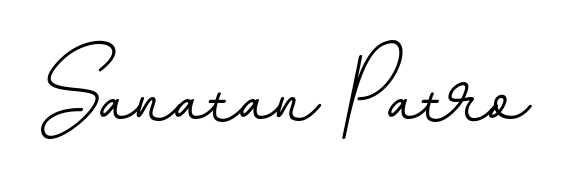 Create your official email sign-off with Sanatan Patro name in BallpointsItalic-DORy9 style. Crisp, clean, and perfectly legible across all screens. Sanatan Patro signature style 11 images and pictures png