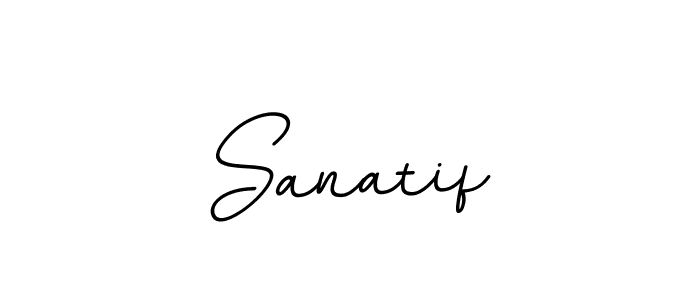 Use a signature maker to create a handwritten signature online. With this signature software, you can design (BallpointsItalic-DORy9) your own signature for name Sanatif. Sanatif signature style 11 images and pictures png