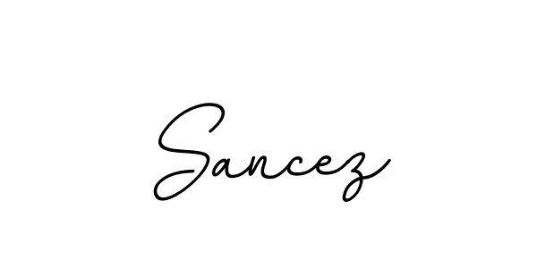 Sancez stylish signature style. Best Handwritten Sign (BallpointsItalic-DORy9) for my name. Handwritten Signature Collection Ideas for my name Sancez. Sancez signature style 11 images and pictures png