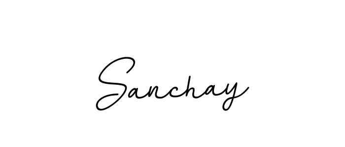 The best way (BallpointsItalic-DORy9) to make a short signature is to pick only two or three words in your name. The name Sanchay include a total of six letters. For converting this name. Sanchay signature style 11 images and pictures png