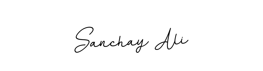 Use a signature maker to create a handwritten signature online. With this signature software, you can design (BallpointsItalic-DORy9) your own signature for name Sanchay Ali. Sanchay Ali signature style 11 images and pictures png