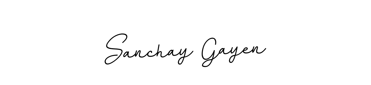 Make a short Sanchay Gayen signature style. Manage your documents anywhere anytime using BallpointsItalic-DORy9. Create and add eSignatures, submit forms, share and send files easily. Sanchay Gayen signature style 11 images and pictures png