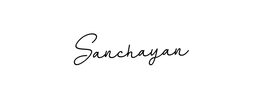 How to make Sanchayan signature? BallpointsItalic-DORy9 is a professional autograph style. Create handwritten signature for Sanchayan name. Sanchayan signature style 11 images and pictures png