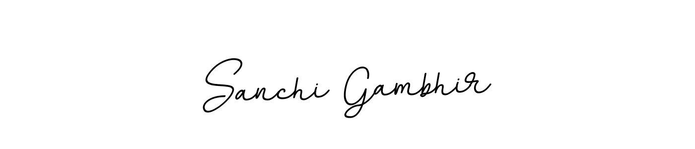 Make a beautiful signature design for name Sanchi Gambhir. Use this online signature maker to create a handwritten signature for free. Sanchi Gambhir signature style 11 images and pictures png