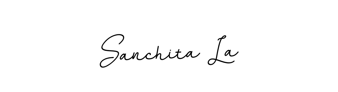 It looks lik you need a new signature style for name Sanchita La. Design unique handwritten (BallpointsItalic-DORy9) signature with our free signature maker in just a few clicks. Sanchita La signature style 11 images and pictures png