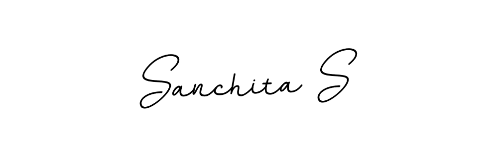 Create a beautiful signature design for name Sanchita S. With this signature (BallpointsItalic-DORy9) fonts, you can make a handwritten signature for free. Sanchita S signature style 11 images and pictures png