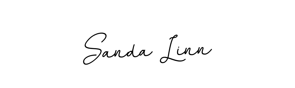 This is the best signature style for the Sanda Linn name. Also you like these signature font (BallpointsItalic-DORy9). Mix name signature. Sanda Linn signature style 11 images and pictures png