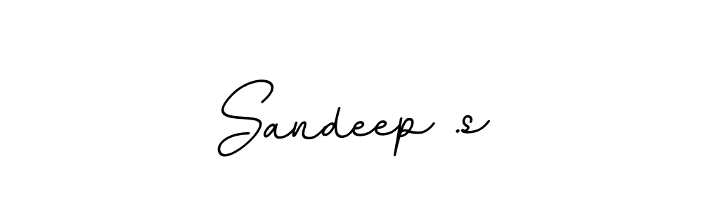 Create a beautiful signature design for name Sandeep .s. With this signature (BallpointsItalic-DORy9) fonts, you can make a handwritten signature for free. Sandeep .s signature style 11 images and pictures png