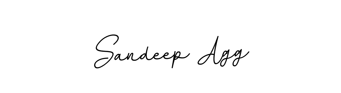 Use a signature maker to create a handwritten signature online. With this signature software, you can design (BallpointsItalic-DORy9) your own signature for name Sandeep Agg. Sandeep Agg signature style 11 images and pictures png