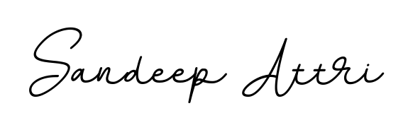The BallpointsItalic-DORy9 handwriting style adds charm and authenticity to name Sandeep Attri. A wonderful choice for personal thank-you notes. Sandeep Attri signature style 11 images and pictures png