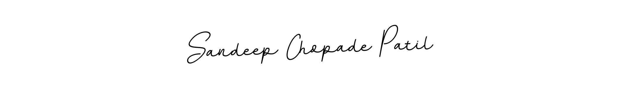 How to make Sandeep Chopade Patil name signature. Use BallpointsItalic-DORy9 style for creating short signs online. This is the latest handwritten sign. Sandeep Chopade Patil signature style 11 images and pictures png