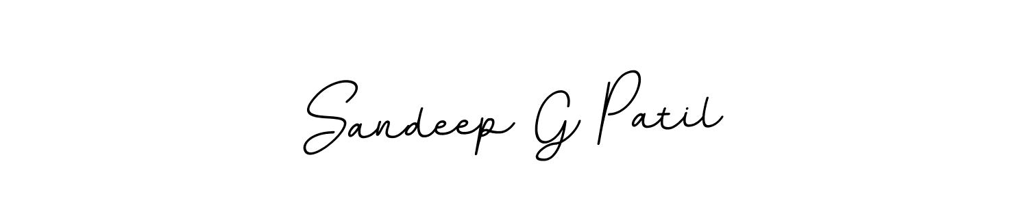 Sandeep G Patil stylish signature style. Best Handwritten Sign (BallpointsItalic-DORy9) for my name. Handwritten Signature Collection Ideas for my name Sandeep G Patil. Sandeep G Patil signature style 11 images and pictures png