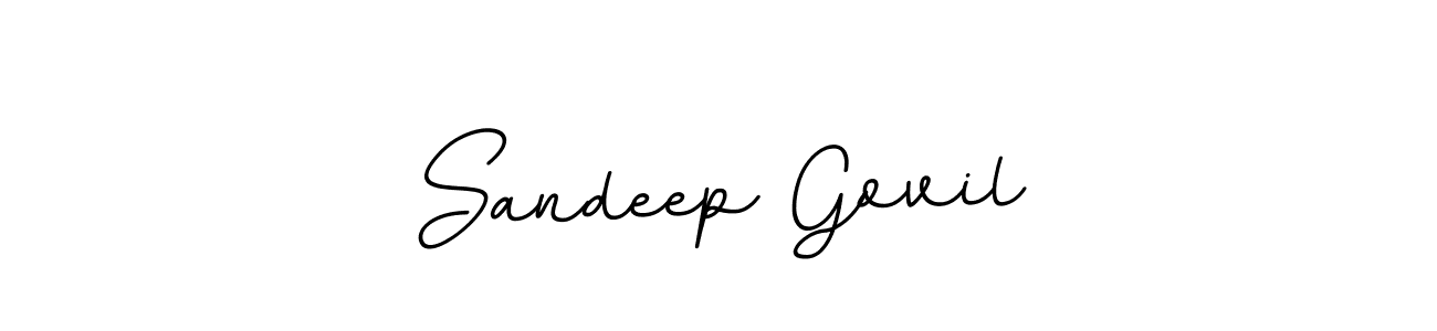 This is the best signature style for the Sandeep Govil name. Also you like these signature font (BallpointsItalic-DORy9). Mix name signature. Sandeep Govil signature style 11 images and pictures png