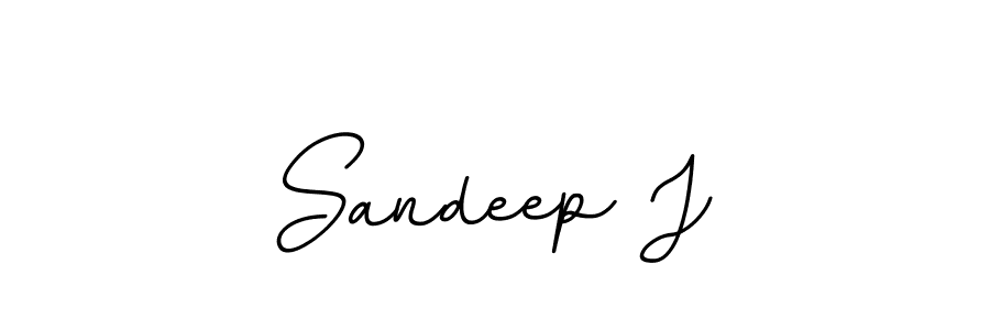 The best way (BallpointsItalic-DORy9) to make a short signature is to pick only two or three words in your name. The name Sandeep J include a total of six letters. For converting this name. Sandeep J signature style 11 images and pictures png