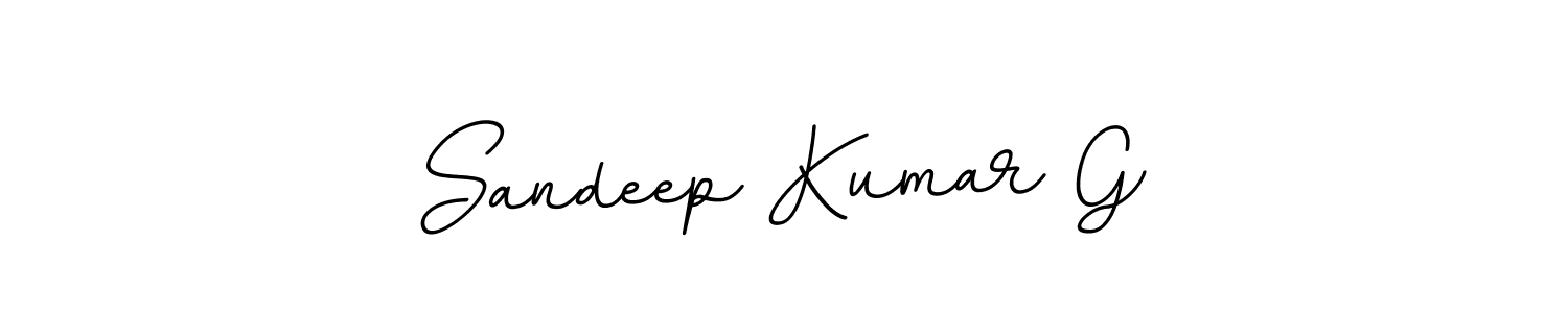 The best way (BallpointsItalic-DORy9) to make a short signature is to pick only two or three words in your name. The name Sandeep Kumar G include a total of six letters. For converting this name. Sandeep Kumar G signature style 11 images and pictures png