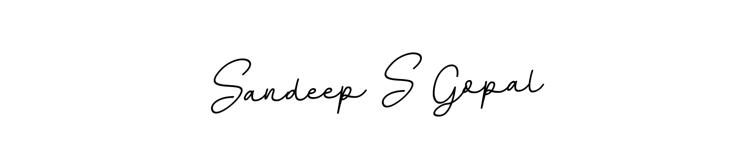 The best way (BallpointsItalic-DORy9) to make a short signature is to pick only two or three words in your name. The name Sandeep S Gopal include a total of six letters. For converting this name. Sandeep S Gopal signature style 11 images and pictures png