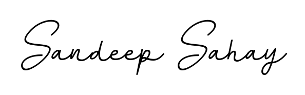 The BallpointsItalic-DORy9 font transforms the name Sandeep Sahay into an executive sign with sharp precision and distinguished character. Sandeep Sahay signature style 11 images and pictures png